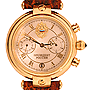 Mechanical chronograph "Russian President", calibre 3133, pattern 4446200, the brand "Poljot".Case with a gold covering, 10 mkr, 14K, a clockwork head with a sapphire stone, nacreous dial, sapphire glass, 1 year warranty. 