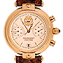 Mechanical chronograph "Russian President", calibre 3133, pattern 4446200.ase with a gold covering, 3 mkr, 14K, a clockwork head with a sapphire stone, white dial, 1 year warranty 